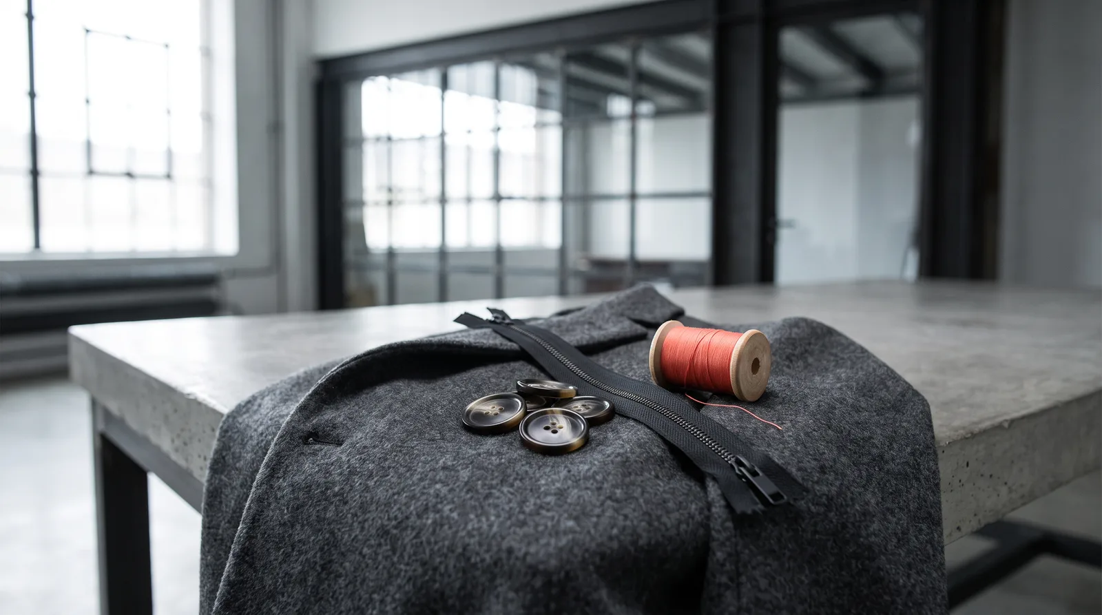 Buttons, zips, linings: the details that make the garment